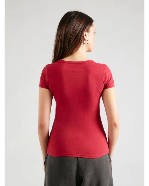 Aéropostale Red T-Shirt (1-tlg) Plain/ohne Details