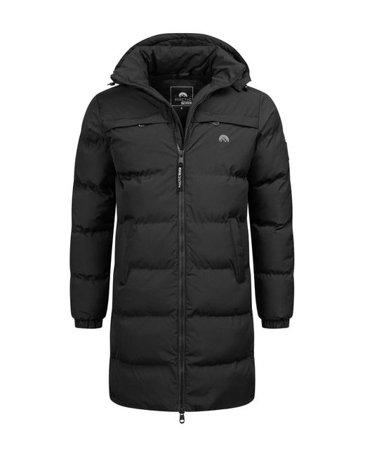 Arctic Seven Winterjacke ASNorwiig mit warmem Teddyfell und abnehmbarer Kapuze in Black für Herren