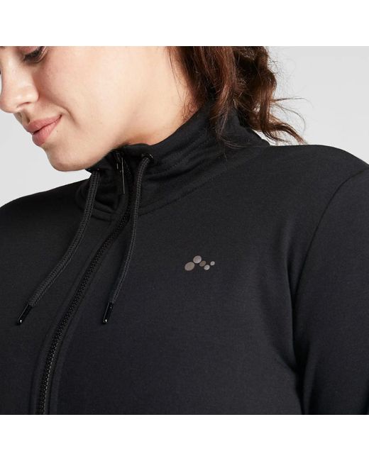 RennerXXL Black Fleecejacke ONLY Play Curvy Elina Sweatjacke Große Größen
