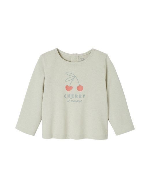 VERTBAUDET White Langarmshirt