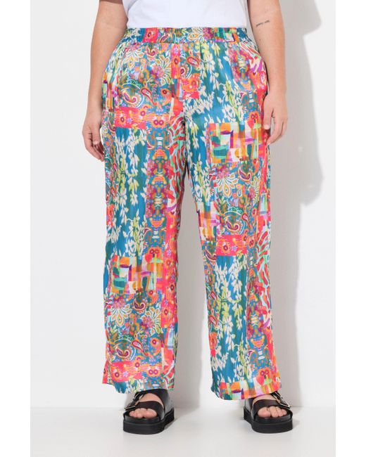Angel of Style Red Funktionshose Hose gerades Bein Patchprint Elastikbund