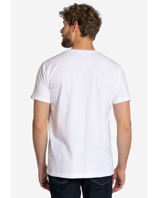 Elkline T- Must Have Basic Uni-Farben Shirt in White für Herren