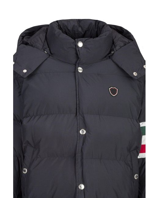 19V69 Italia by Versace JOSHUA Steppjacke mit ITALY FLAG um den Arm in Black für Herren