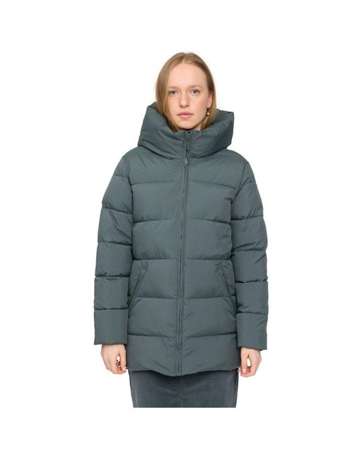 Mazine Blue Basic Mid Length Puffer Jacket