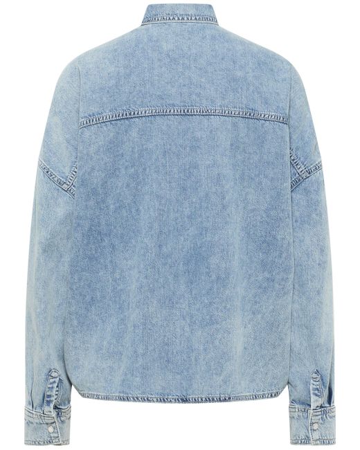 Mustang Blue Langarmbluse Style Ruby Pockets