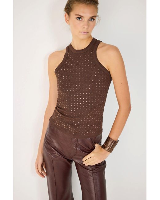 No Matter What Multicolor Tanktop Weicher Stein Detailliertes Komfort Tank