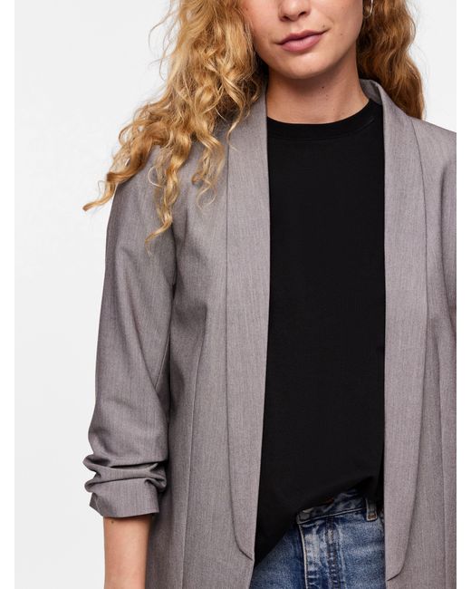 Pieces Gray Jerseyblazer