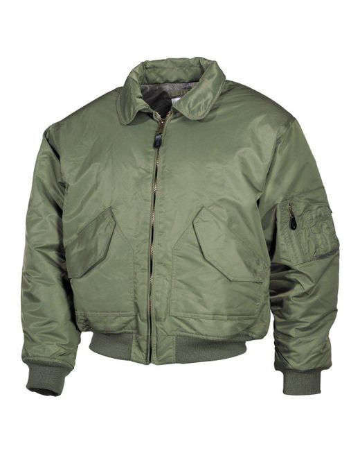 MFH Outdoorjacke US CWU Pilotenjacke in Green für Herren