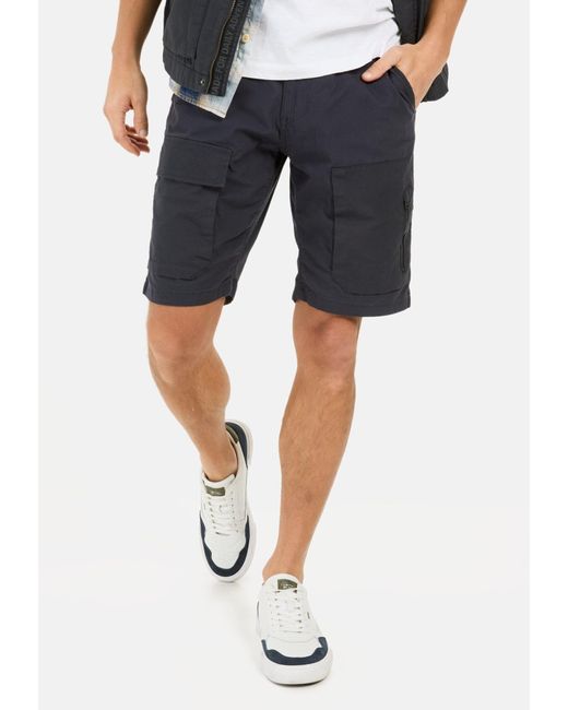 Camel Active Cargoshorts mit Ripstop-Kontrast in Blue für Herren