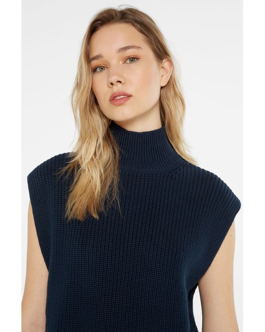 SENSES.THE LABEL Blue Pullunder aus Baumwolle