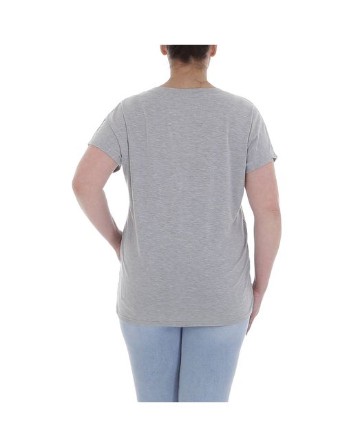 Ital-Design Gray Freizeit T-Shirt in Grau