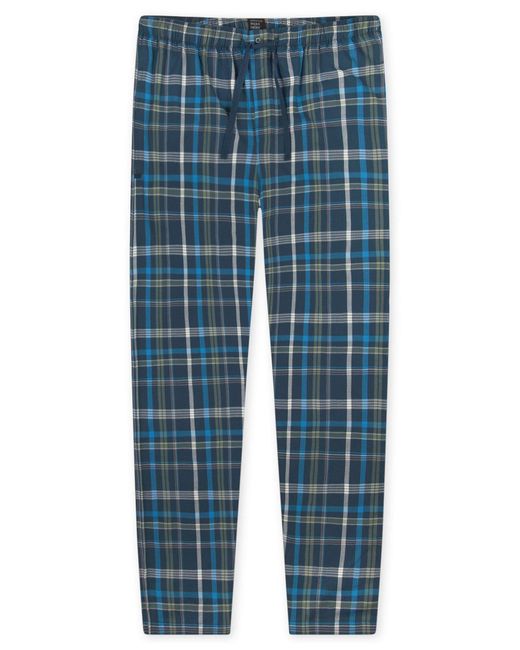 Schiesser Pyjamahose Mix Relax schlaf-hose pyjama schlafmode in Blue für Herren