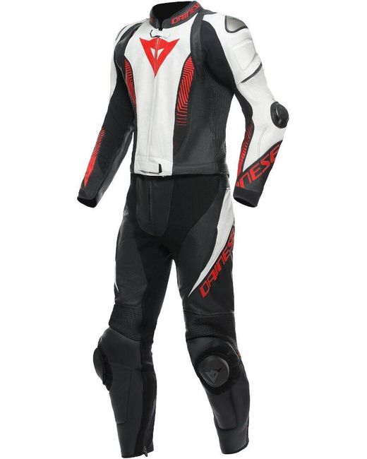 DAINESE Motorradkombi Laguna Seca 5 2-Teiler Motorrad Lederkombi in Black für Herren
