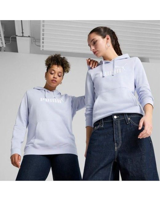 PUMA White Sweatshirt ESS No. 1 Logo Hoodie TR (s)