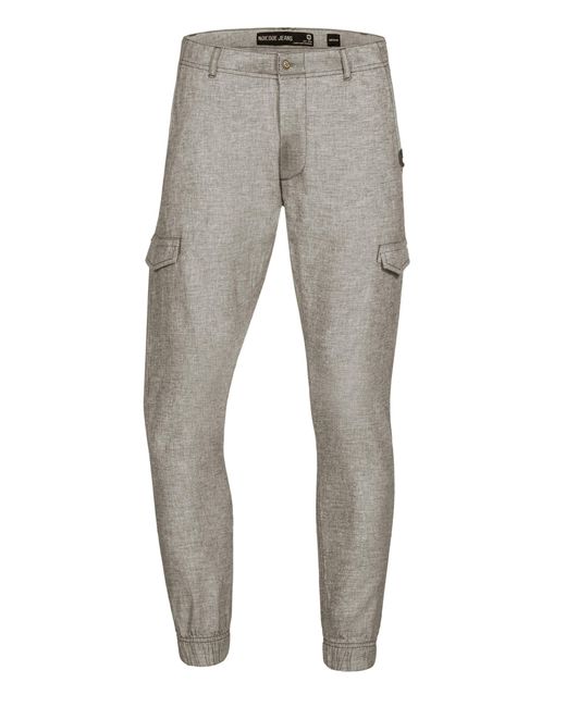 INDICODE Leinenhose Booth in Gray für Herren