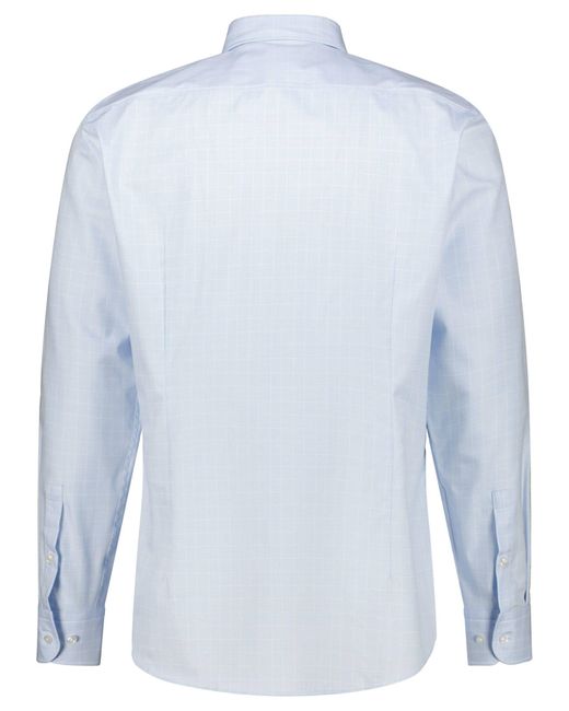 Boss Langarmhemd Hemd H-HANK-SPREAD-C1-222 Slim Fit Langarm (1-tlg) in Blue für Herren