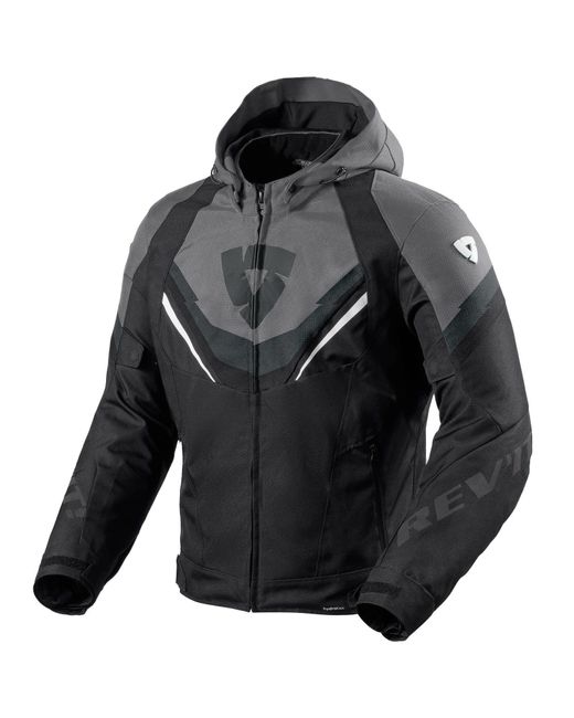 Revit Motorradjacke Quantum 3 H2O Textiljacke Schwarz / Grau in Black für Herren