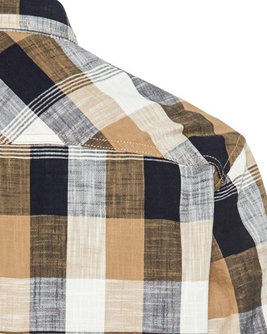Camel Active Kurzarmhemd Halbarm-Karohemd in Brown für Herren