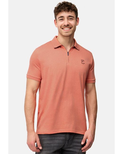 INDICODE Poloshirt INYonah mit klassischem Kragen in Brown für Herren