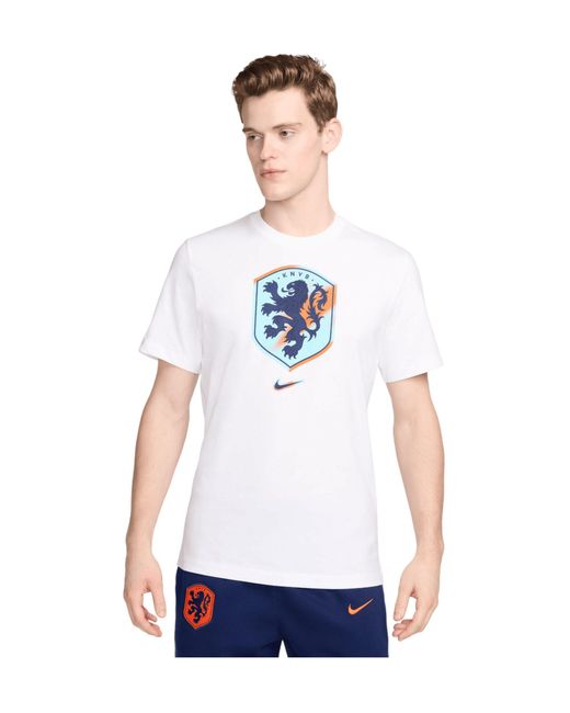 Nike Niederlande Crest T-Shirt EM 2024 default in White für Herren