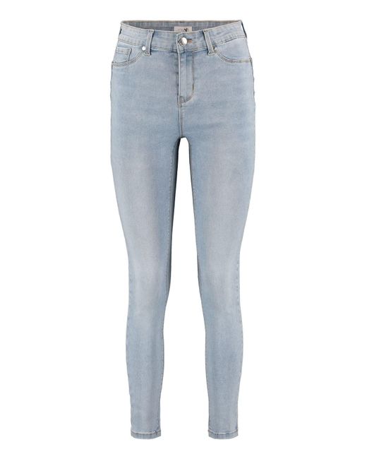 Hailys Blue Fit- Jeans Trendige Mid Waist Skinny 7375 in Blau