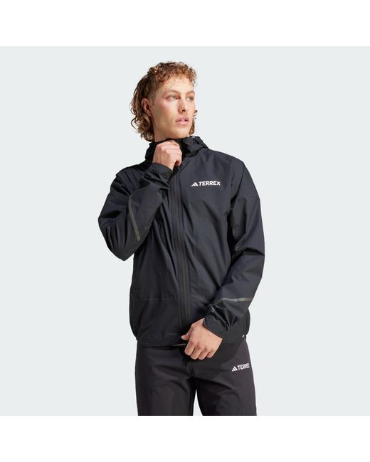 Adidas Originals Adidas Outdoorjacke TERREX XPERIOR 2.5L LIGHT RAIN.RDY REGENJACKE in Black für Herren