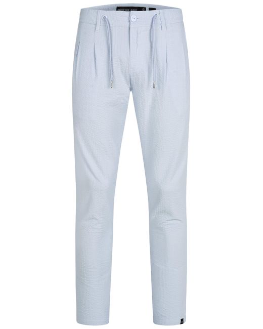 INDICODE Stoffhose INWebb aus Seersucker-Gewebe für eine optimale Luftzirkulation in Blue für Herren