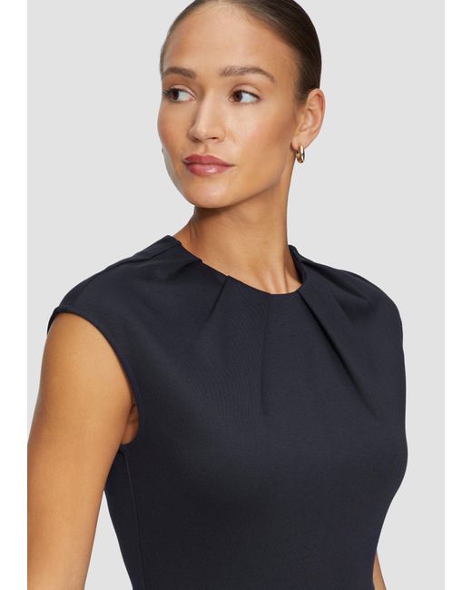 S.oliver Blue Minikleid Etuikleid aus Interlock-Jersey