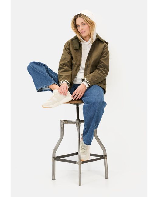 Camel Active Natural Funktionsjacke mit Cordkragen Markenlabel
