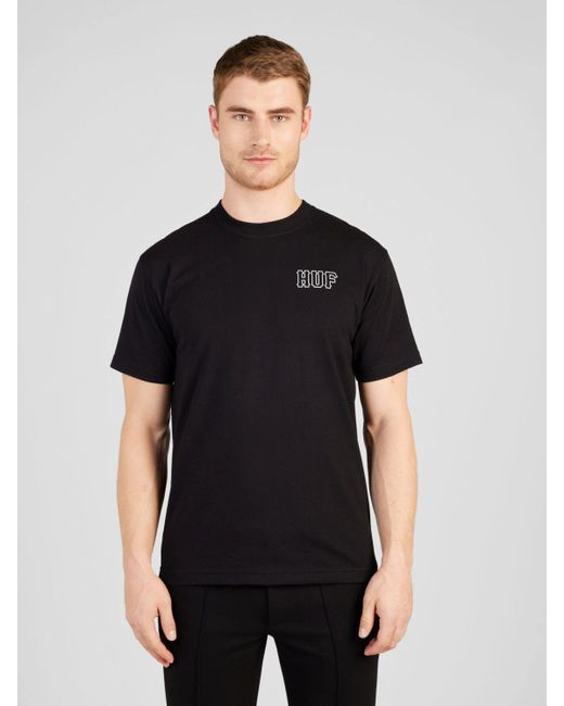 Huf T-Shirt (1-tlg) in Black für Herren