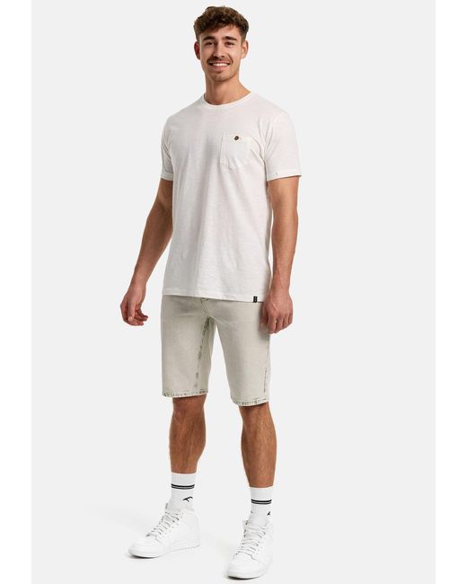 INDICODE INTempol Klassische Denim-Jeansshorts mit modernem Waschungseffekt in Natural für Herren