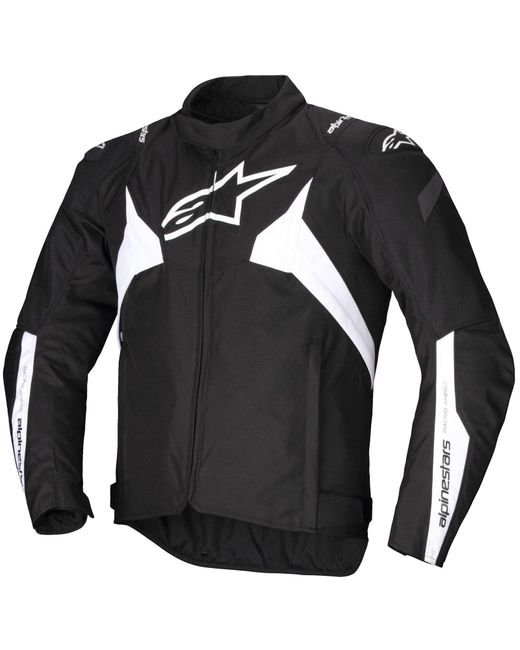 Alpinestars Motorradjacke T-Jaws V4 Waterproof Jacke Schwarz / Weiss in Black für Herren