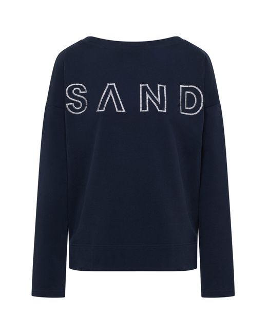 Elbsand Blue Sweatshirt Anouk weiter Ausschnitt, locker geschnitten