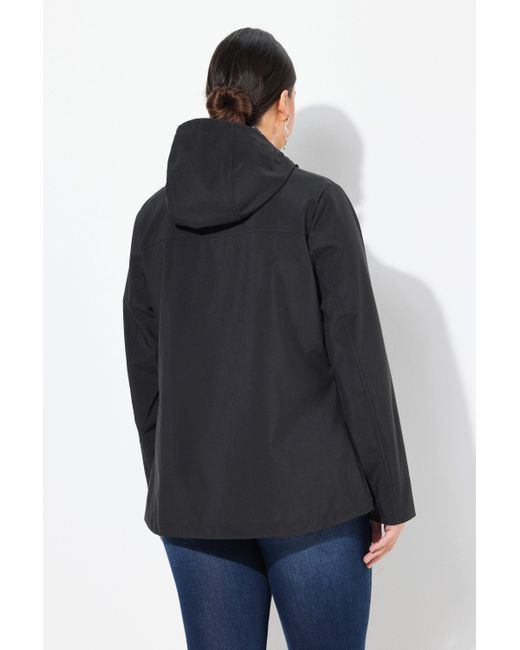 Ulla Popken Blue Softshelljacke HYPRAR Softshell-Jacke wasserabweisend