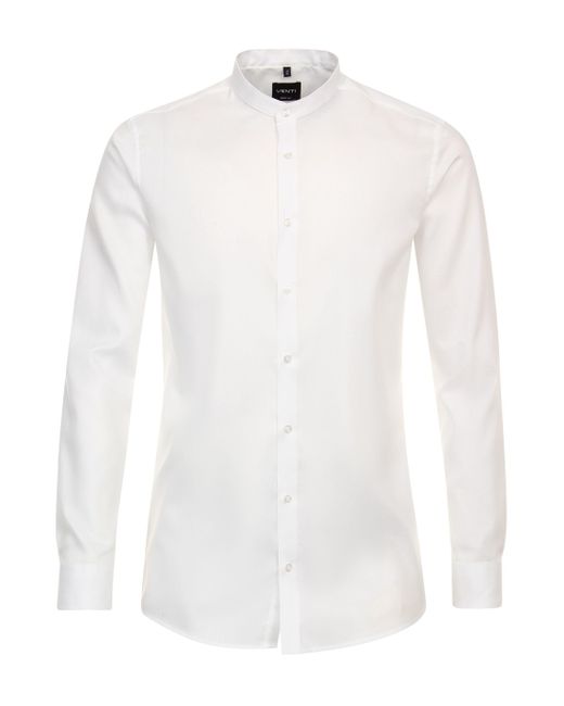 Venti Langarmhemd in White für Herren