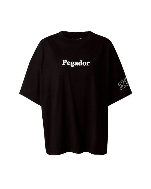 PEGADOR Black T-Shirt (1-tlg) Plain/ohne Details