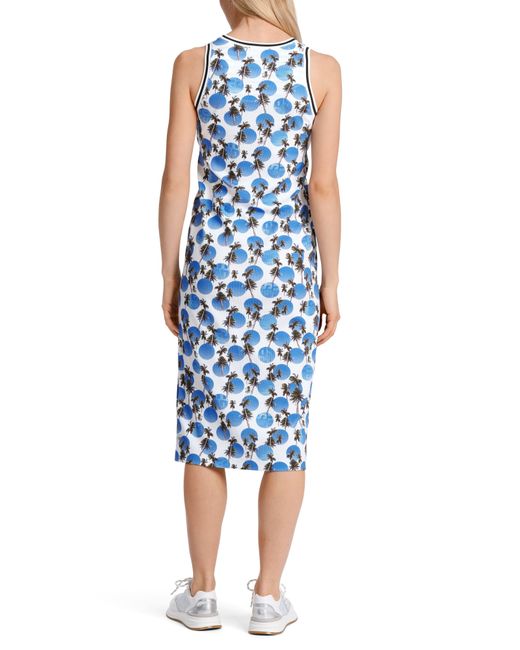 Marc Cain Blue Sommerkleid "Sports " Premium mode Kleid mit Beach-Point-Print