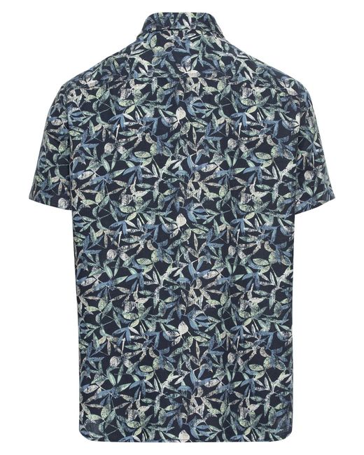Camel Active Kurzarmhemd mit Allover-Print in Gray für Herren