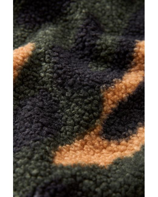 Next Black Fleecepullover Outdoor Elements Fleece mit Reißverschluss (1-tlg)