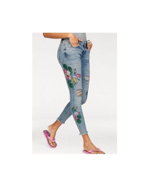 Superdry Blue Skinny-fit-Jeans Blau