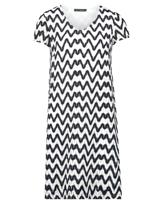 Betty Barclay White Blusenkleid Kleid Kurz 1/2 Arm 8813