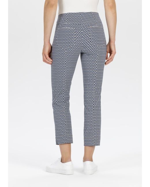 SteHmann Blue 3/4-Hose mit Minial-Muster