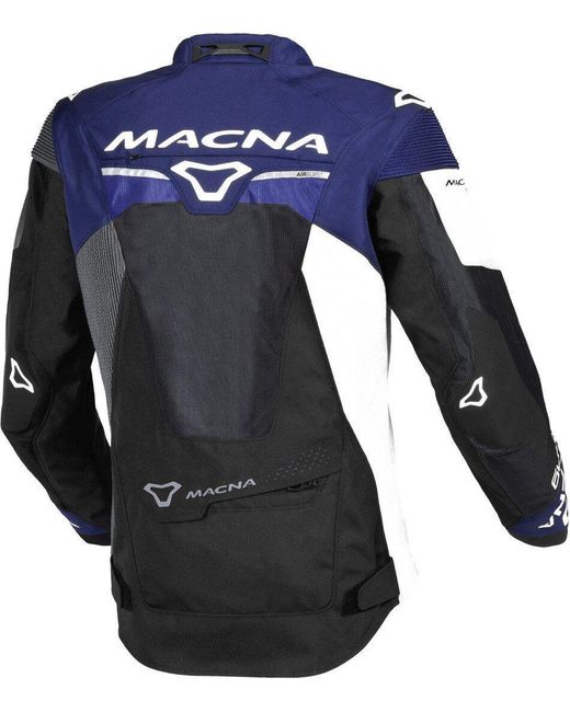 Macna Motorradjacke Sigil Motorrad Textiljacke protektoren reflektierende reißverschluss in Blue für Herren