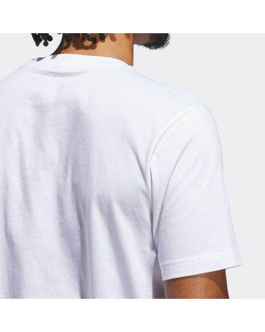 Adidas Shirt M C CAMO BOX T in White für Herren