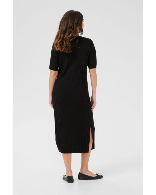 Kaffe Black Strickkleid Kleid Kalizza