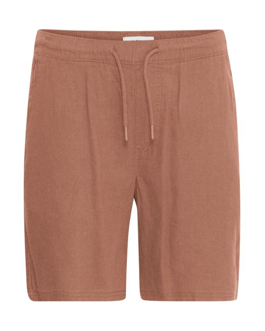 Solid Shorts SDAurelius kurze Hose aus Leinenmix in Brown für Herren