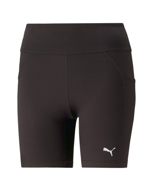 PUMA Black Shorts Fit 5 Tight Short WHITE-GREY DAWN-SAFETY YE