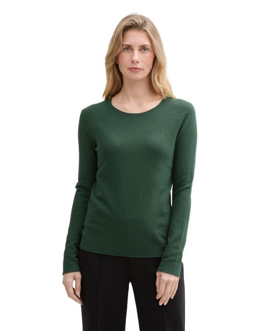 Tom Tailor Green Strickpullover