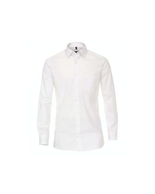 Venti Langarmhemd Knopfleisten Langarmshirt ' in White für Herren