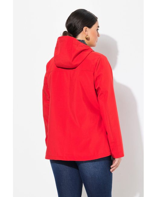 Ulla Popken Red Softshelljacke HYPRAR Softshell-Jacke wasserabweisend